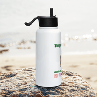 Image 3 of Yowies Merch Originals Stainless steel water bottle with a straw lid