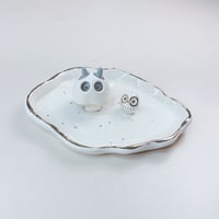 Image 3 of Totoro With Ghost Mask Trinket Dish (4.2 Inches In Length) 