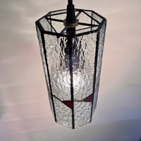 Image 3 of Octagonal Red Triangle Pendant