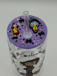Image 2 of 16oz Coraline Glass Tumbler