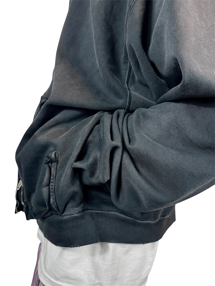 Image of Balenciaga SS23 'Tape' Zip-Up Hoodie