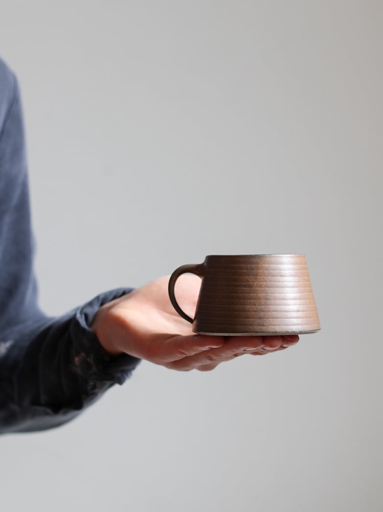 Image of espresso mug in textured tamba