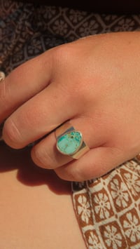 Image 1 of Chunky Turquoise Ring 1