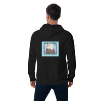 Image 2 of Unisex eco raglan hoodie with Eagle
