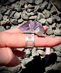 Image 4 of Framed Violet Cubism