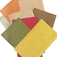Butter Embossed Fall Faux Leather Set