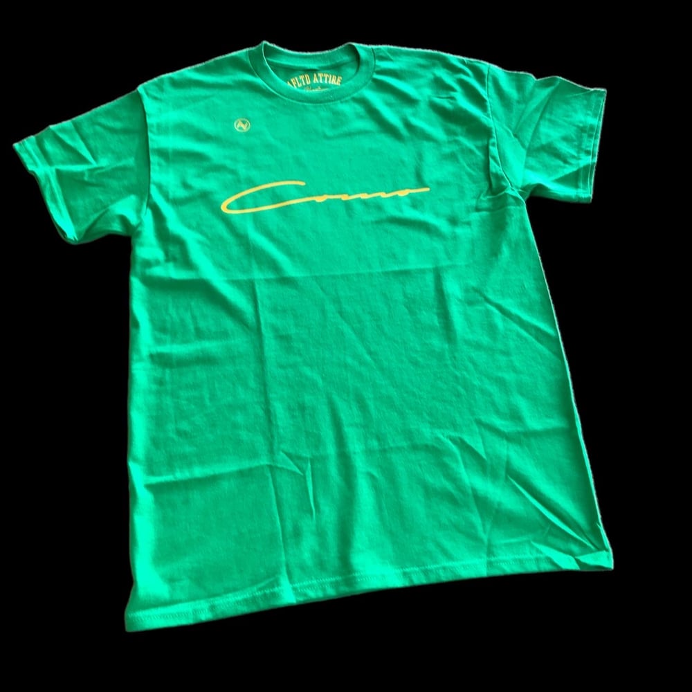 Green & Yellow Columbia (CoMo) Signature Tee