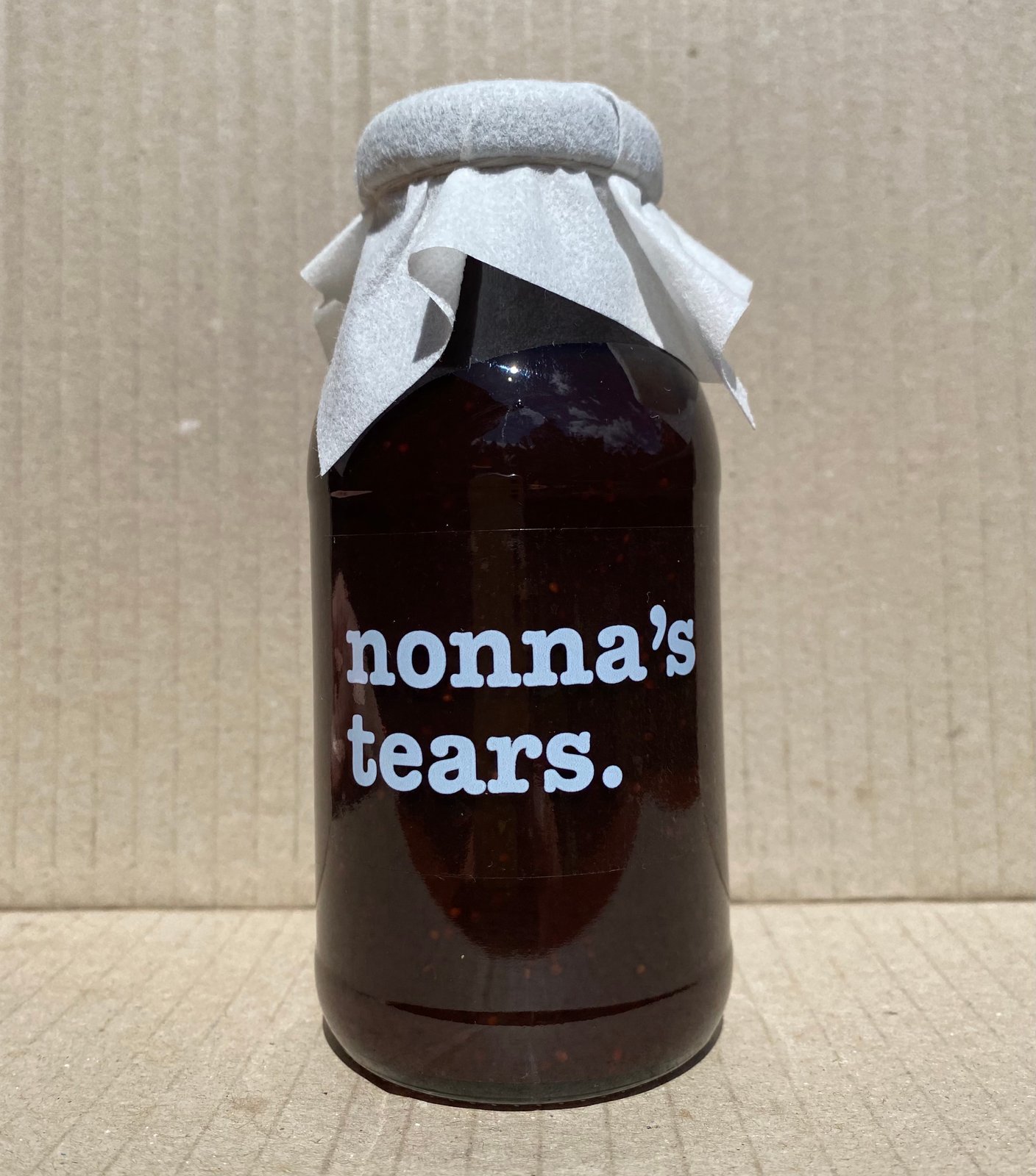 strawberry & balsamic syrup. 200ml nonna’s tears.