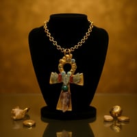 Image 1 of Stones on Ankh Pendant 