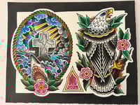 Image 3 of Number 4 original 11”x14” flash sheet