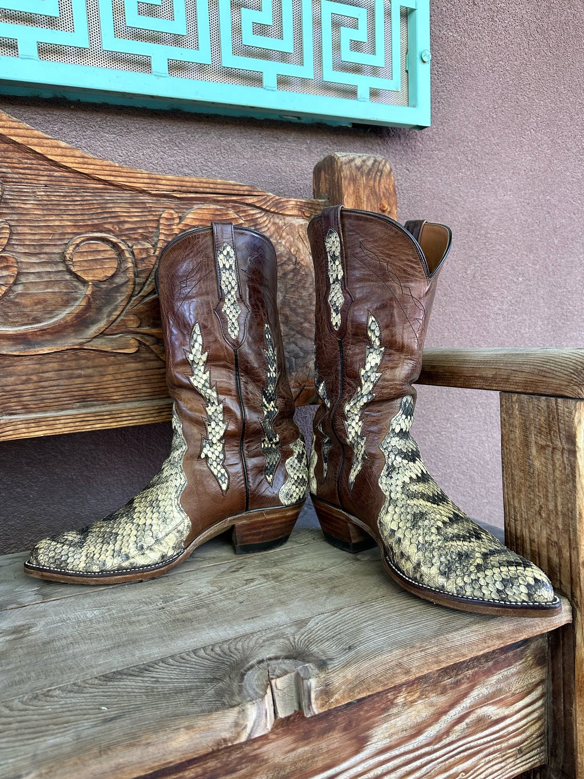 Eastern diamondback rattlesnake boots on sale