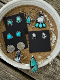 Image 2 of Mine 8 Turquoise Earrings