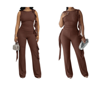 Image 1 of Mocha Ruffle set 