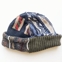 Image 2 of Upcycled Reversible Beanie Cotton Blend -45