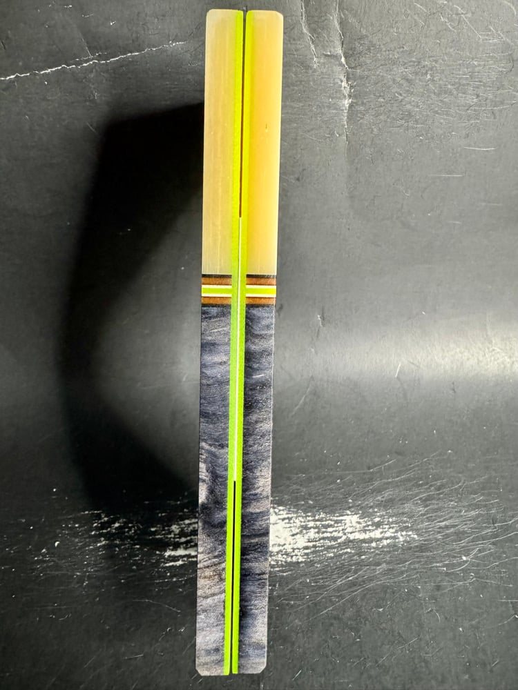 Image of Paper Micarta & Spalted Crosscut Maple Segmented Knife Scales