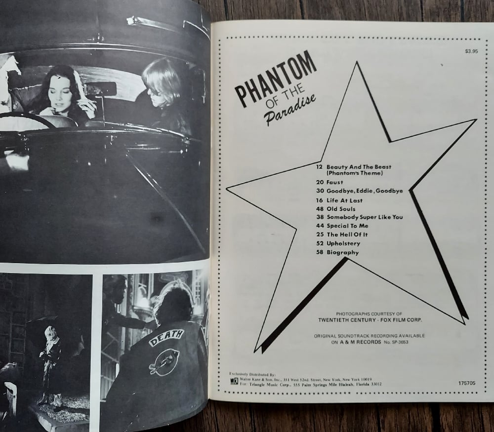 Phantom of the Paradise – Paul Williams Songbook