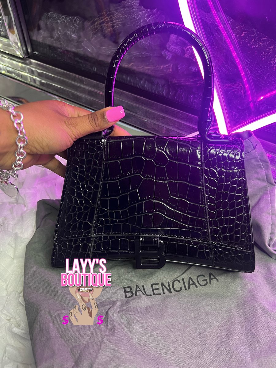 balenciaga purse black