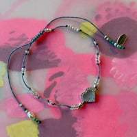 Image 1 of shiny heart bracelet