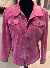 Image 3 of Vintage Pink Suede Jacket Ozzy Osbourne