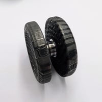 Image 2 of Preorder Custom Size Dish/5Slope Button in Reptilian Dama Blacken Finish