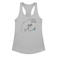 Image 6 of HELL YEAH Women’s fitted racerback tank top 