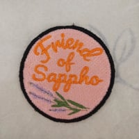 Friend of Sappho iron on patch