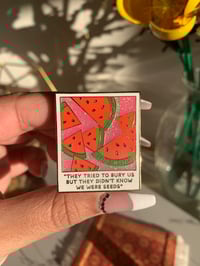 Image 3 of “Watermelon Polaroid” Hard Enamel Pin