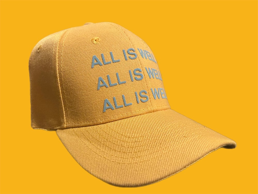 Image of ALL IS WELL 3X DOPE DAD CAP (TROPHY GOLD)