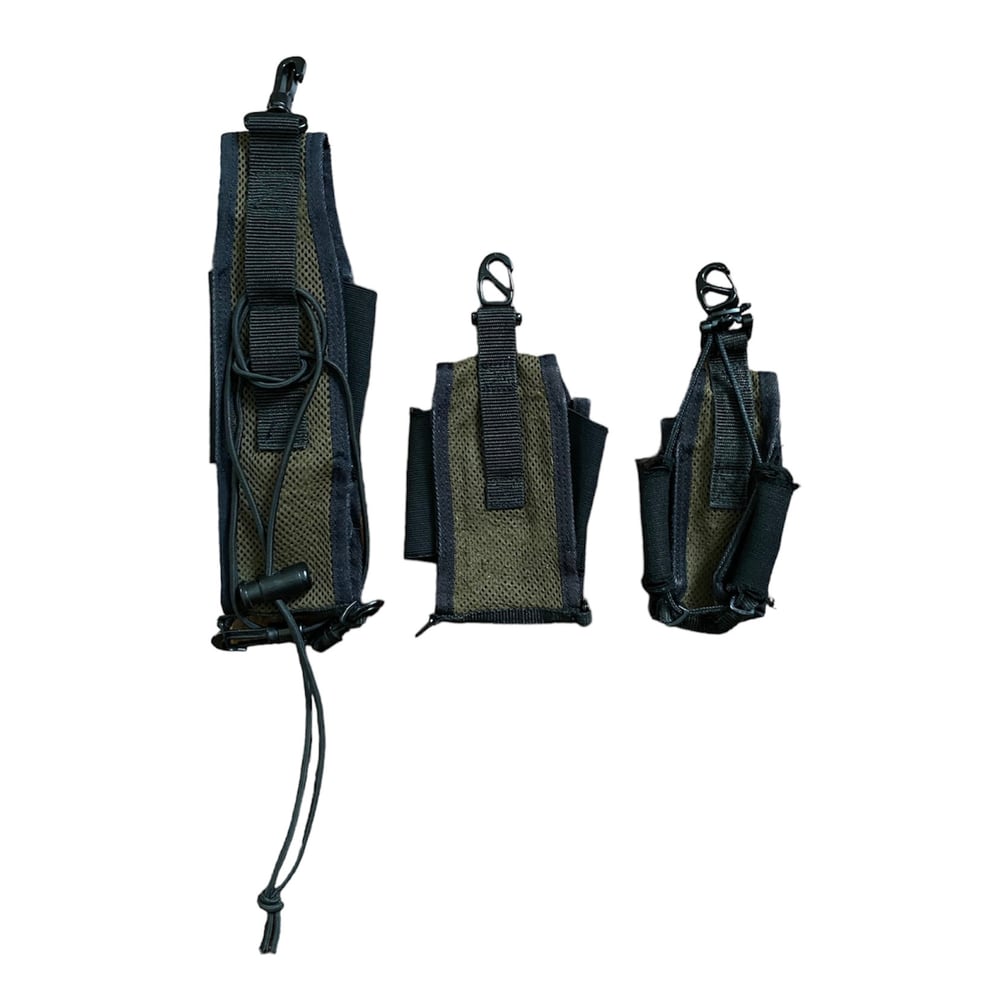 2000s Undercover gfy Green Tactical Pouch Set 