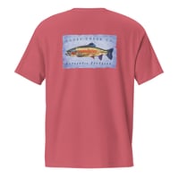 Image 3 of Goose Creek Co Authentic Southern Rainbow Trout - Unisex garment-dyed pocket t-shirt
