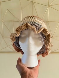 Image 1 of Crotchet Ruffle Hat