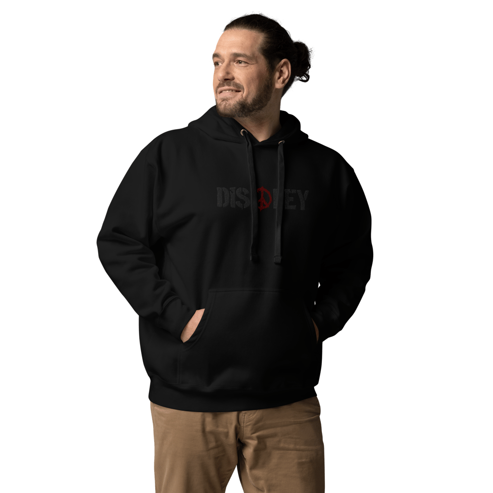 DISOBEY EMBROIDERED UNISEX PREMIUM HOODIE