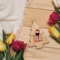 Image 2 of Wooden ornaments ho ho ho pour the merlot