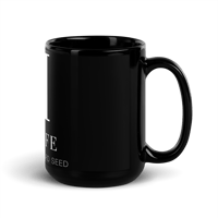 Image 3 of MamaFe Faith of a Mustard Seed Black Glossy Mug