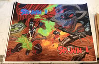 Image 1 of 17"x22" Spawn Poster on art quality canvas