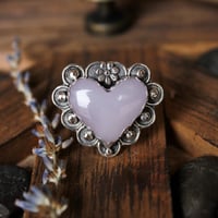 Image 1 of Yttrium Fluorite Heart Ring
