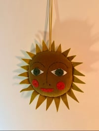 Image 1 of Hanging Golden Velvet Sun (red cheeks) 