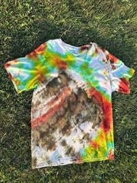 Image 1 of psychedelic ice dyed T-shirt (XL)