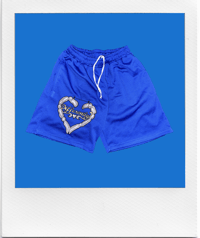 Blue Bamboo Earring Shorts