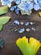 Image of Ginkgo Ludwigite Peridot Golden Rutile Quartz Asymmetrical/Mismatch Long Statement Earrings