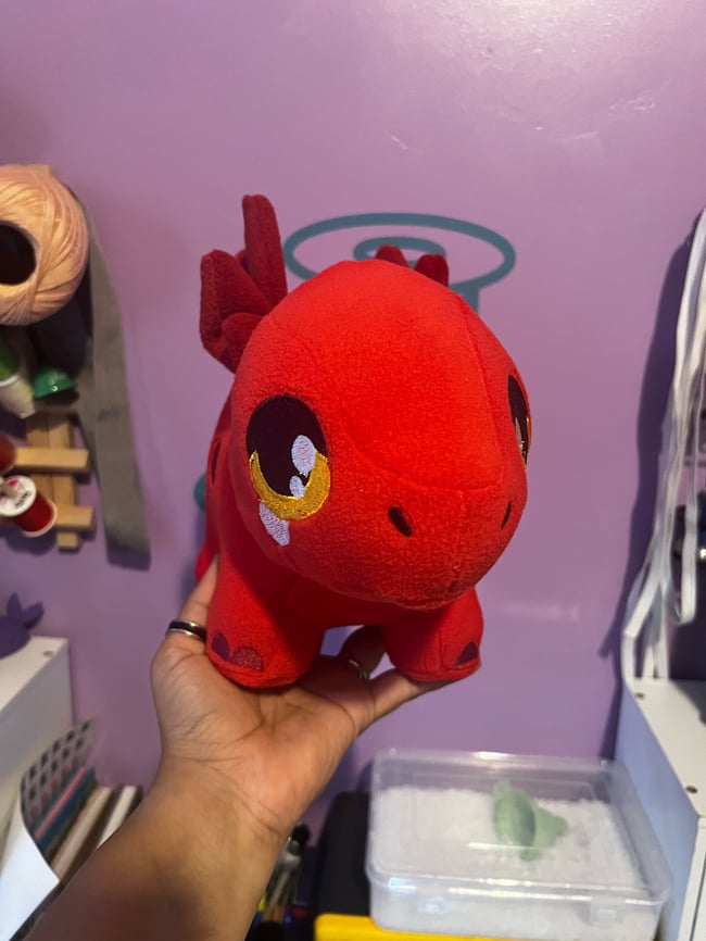 Red stegosaurus Plush