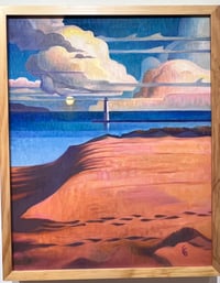 Image 2 of Harvest Moon rising over Frankfort- Garth Glazier