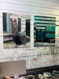 Image 4 of Painting / maleri / "København – Malerdrømme og tankestreger – Storskrald" / 80x100 cm