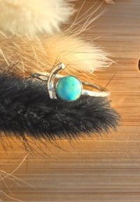 Image 1 of Turquoise Adjustable Ring 