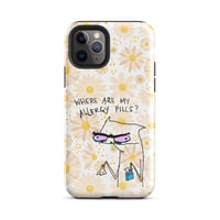 Image 4 of allergy pills Tough Case for iPhone® 