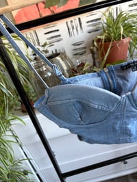 Image 3 of NWT denim bustier 