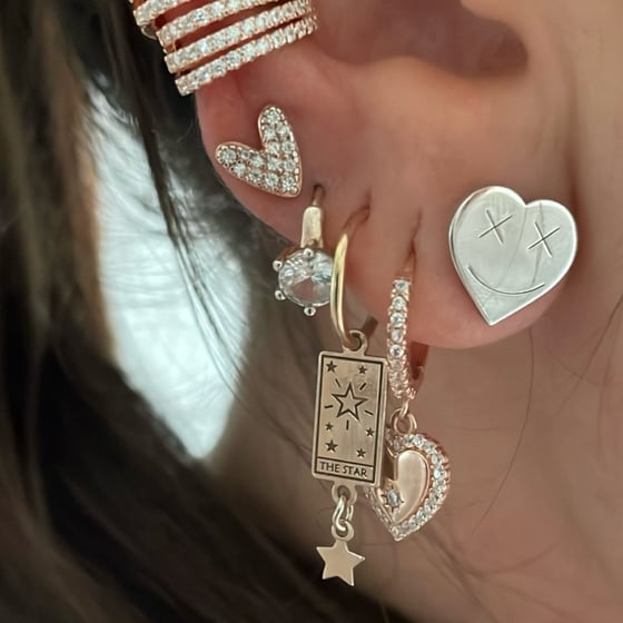 Image of ORECCHINI CERCHIETTO E ZIRCONE