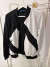  Adidas black-and-white track jacket