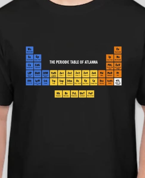 Image of “The Periodic Table of Atlanna” Tee