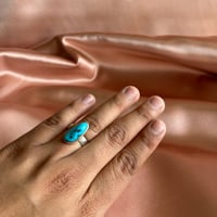 Image 5 of Size 7.5 Sunset Mine Turquoise Ring